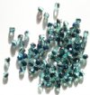 100 4mm Faceted Aqua Azuro Firepolish Beads